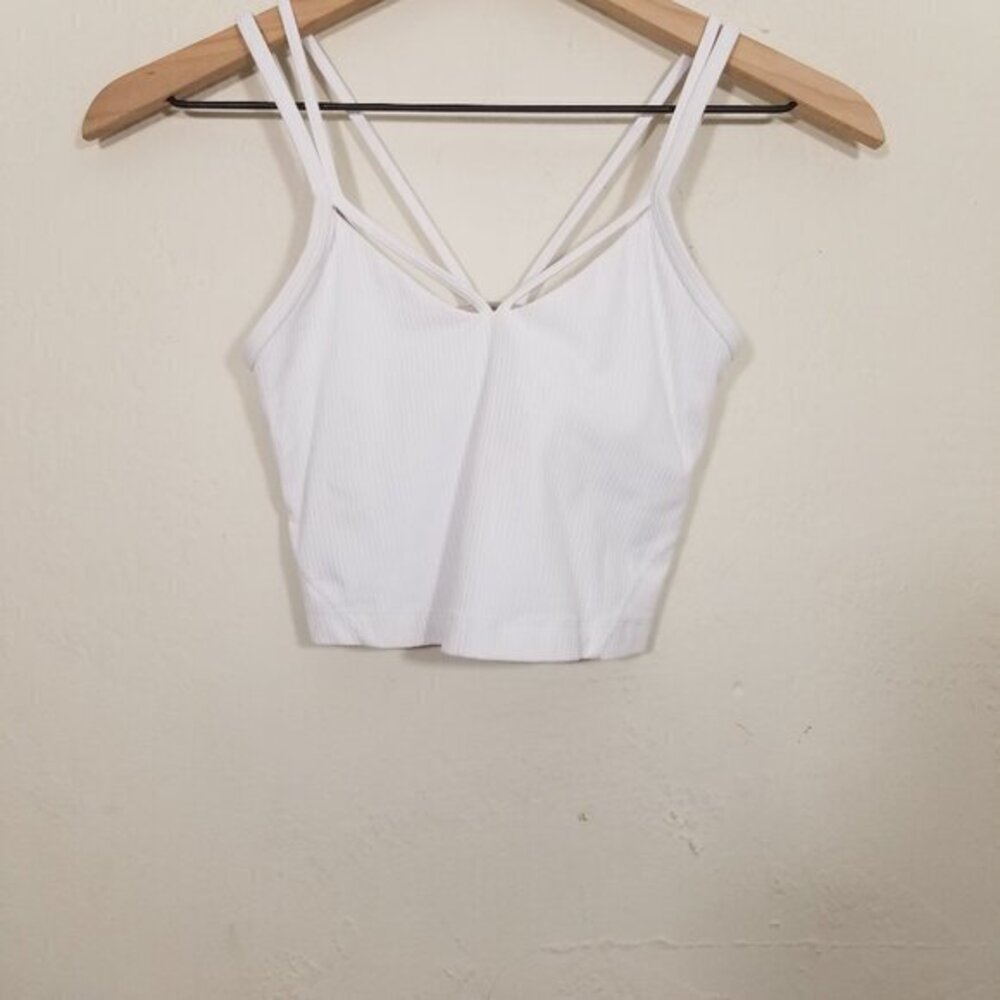 Lululemon Ribbed Crop Tank Top Size 0